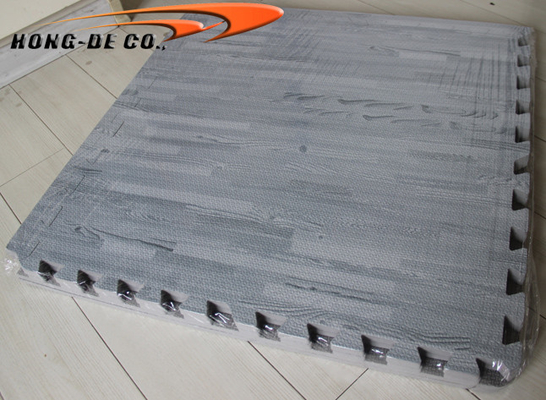 Grey Colour 1/2&quot; Thickness Soft Wood Grain Floor 2'X2'