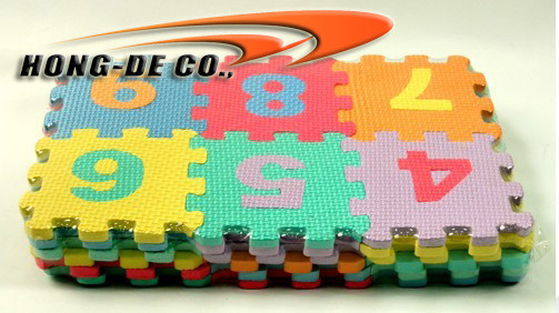 Anti Static 30*30cm Abc 123 Puzzle Foam Mat 3918909000 Easy To Fix