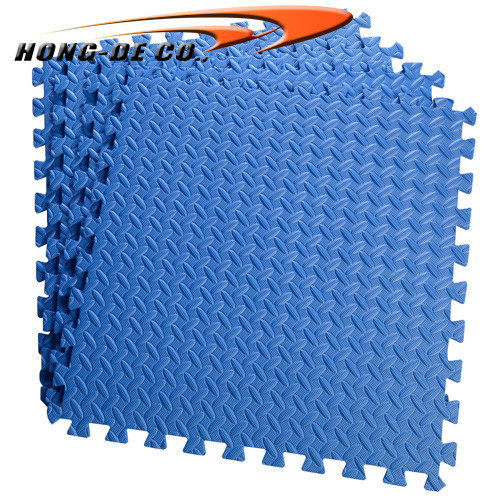 Anti Skidding 6pk Interlocking Exercise Tiles , 11mm Interlocking Foam Squares