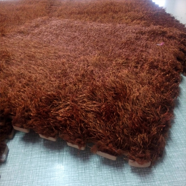 Luxurious 1.0cm Polyester Floor Carpet / EN7 1Interlocking Carpet Floor Tiles
