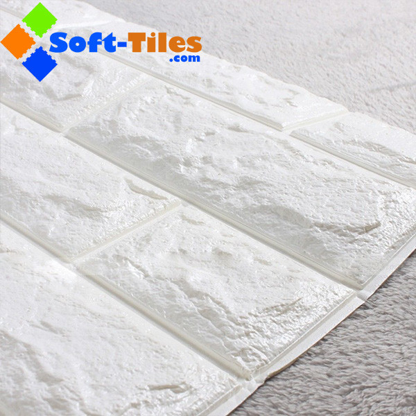 White 70x77cm Xpe Foam Wall Stickers 3d Wallpaper 4mm Thickness