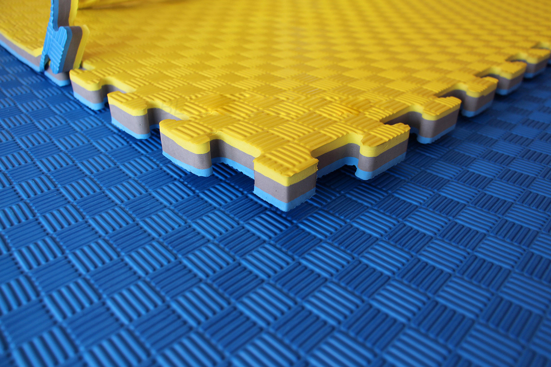 100 Eva High Density Taekwondo Mat 1 1m With 25mm Red And Blue
