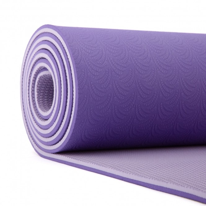 Anti Slip 173×61cm 8mm Tpe Yoga Foam Mat Pliates Home Fitness Use