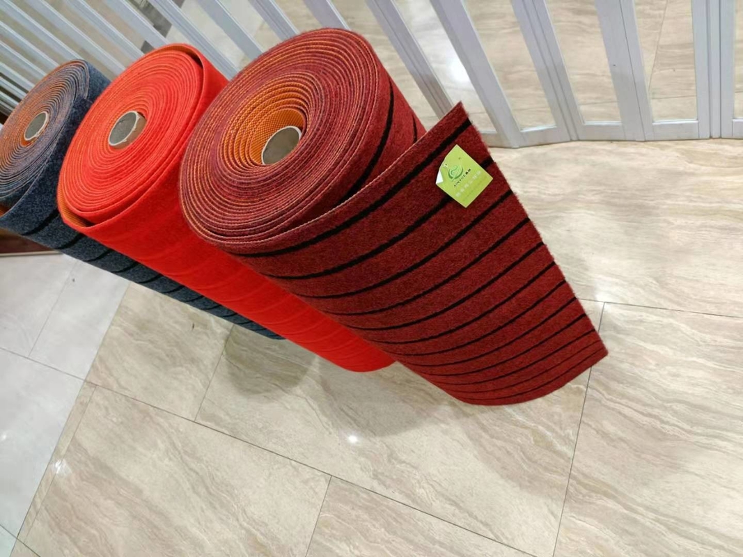 15m Length Home Polyester Area Rugs With Rolled Spacer Pile