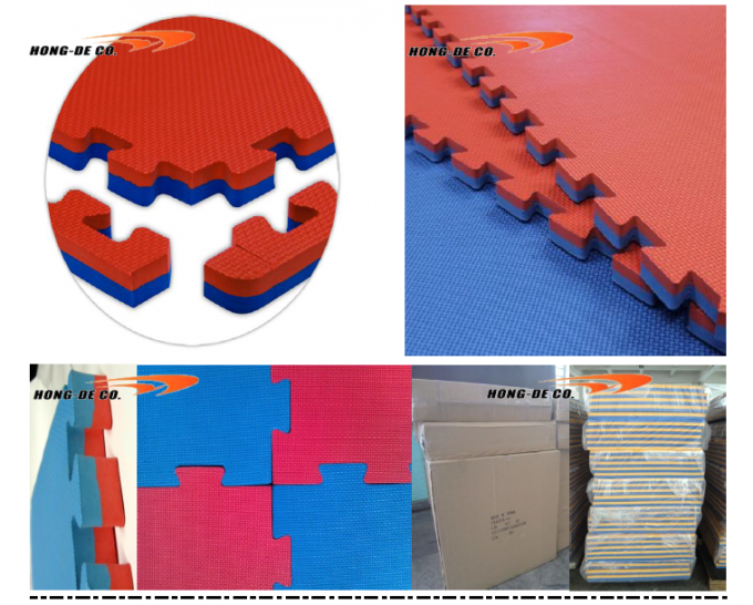Gym Floor Mat 1m 1m Wtih Double Colour And High Density Eva Foam