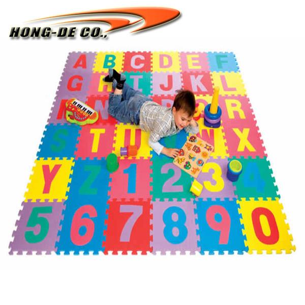 Eco-friendly Alphabet Puzzle Mat with Alphabet , Number