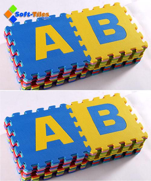 Eco-friendly Alphabet Puzzle Mat with Alphabet , Number
