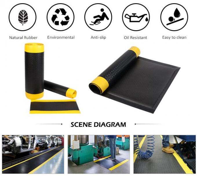 900*1500mm Pvc Exercise Mat Anti Fatigue Flooring for Gym