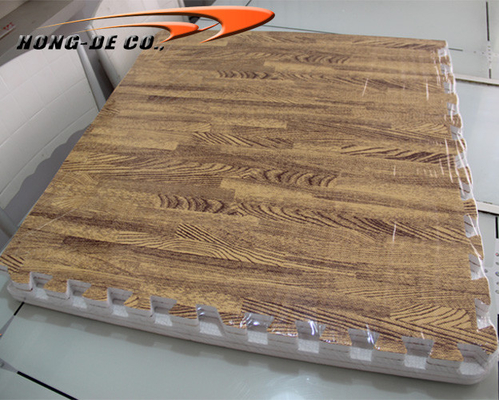 5/8&quot; Non-Toxic Eva Foam Kids Soft Wood Grain Floor Mat