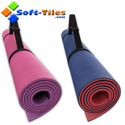 Eco Friendly 173*61cm 6mm Tpe Yoga Foam Mat / Yoga Fitness Mat