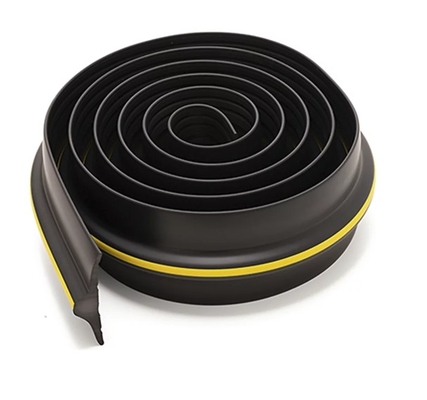 Garage Door Seal Strip Weatherproof Strip Rubber Diy Weather Stripping Replacement Not Include Sealant/Adhesive (Black)