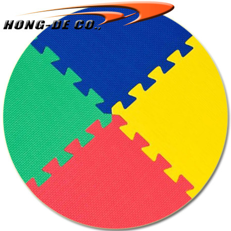 Latex Free 24 X 24 Foam Floor Tiles / 80kg/cbm Interlocking Jigsaw Mats