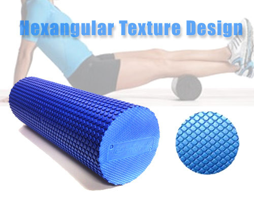 EN71 Certificate Hexangular Textured Yoga Foam Roller EVA Foam Roller 20x30cm