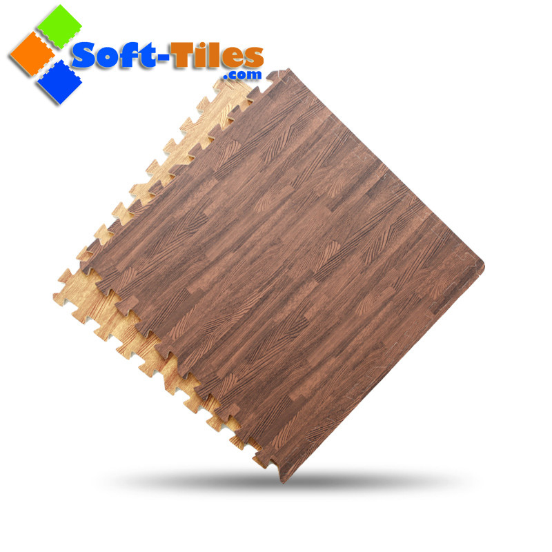 10mm Wood Effect Interlocking Floor Tiles Europe Popular