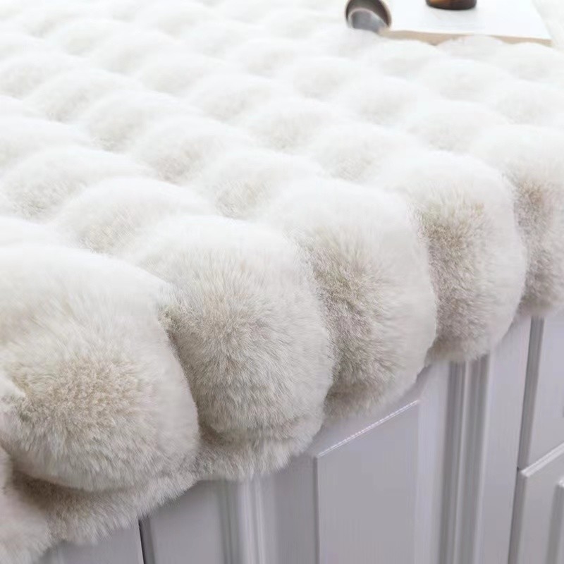 Checkered Plush Cloud Washable Area Rug