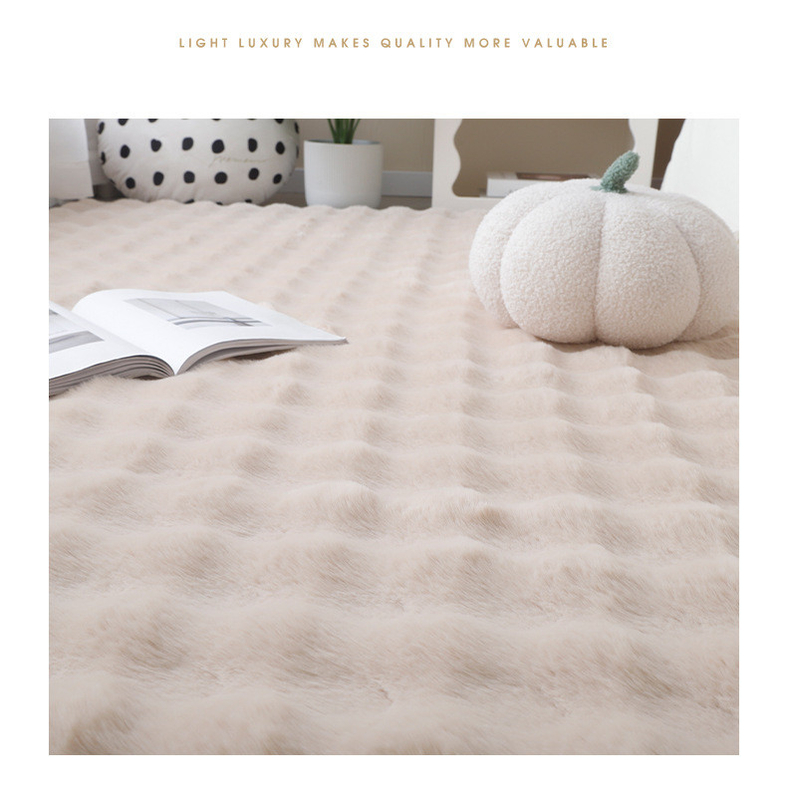 Checkered Plush Cloud Washable Area Rug