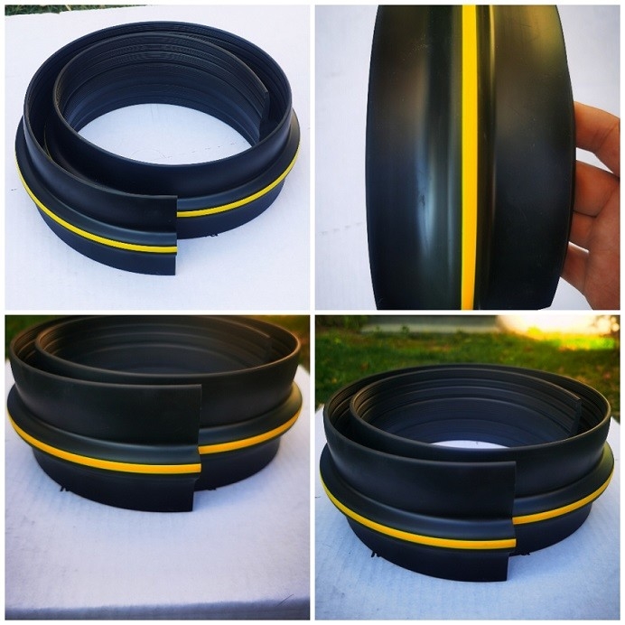 Garage Door Seal Strip Weatherproof Strip Rubber Diy Weather Stripping Replacement Not Include Sealant/Adhesive (Black)