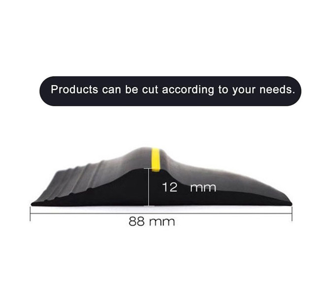 Garage Door Seal Strip 88*12mm Weatherproof Strip Rubber Diy Weather Stripping Replacement