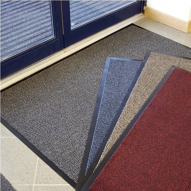 Advantagemat Indoor Entrance Mat | 7.5h x 600w x 900d mm | Black/Grey Black/Blue