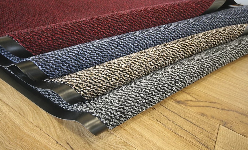Advantagemat Indoor Entrance Mat | 7.5h x 600w x 900d mm | Black/Grey Black/Blue