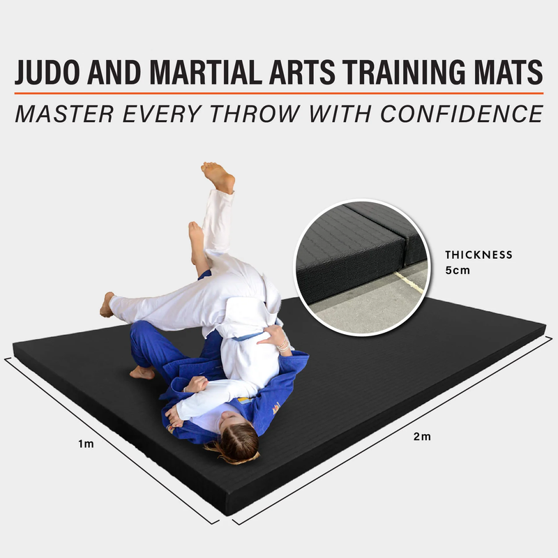 Jiu Jitsu Mat 2*1m With Tatami Surface For Judo, Jujitsu, Aikido, Mma Training
